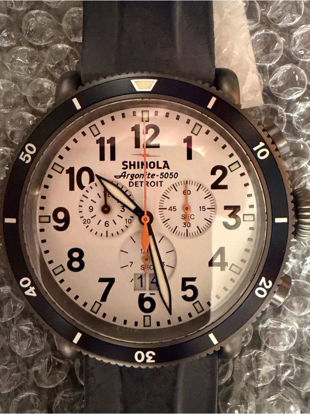 Shinola Argonite-5050 Detroit Runwell Sport Chronograph Watch - Mint NWT